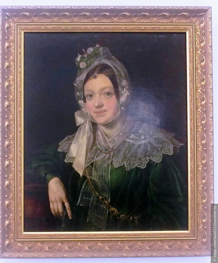 Дама в зеленом 1848 г., В. А. Тропинин