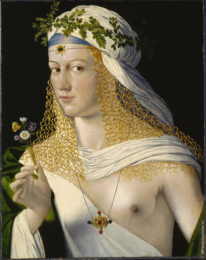 Портрет Лукреции Борджиа как куртизанки в образе Флоры.