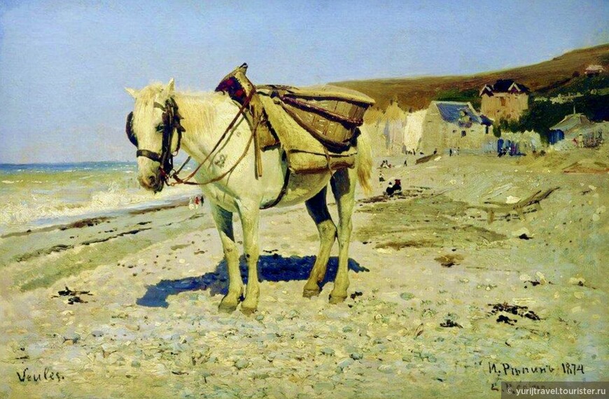 Илья Репин. «Лошадь для сбора камней в Веле», 1874 г.