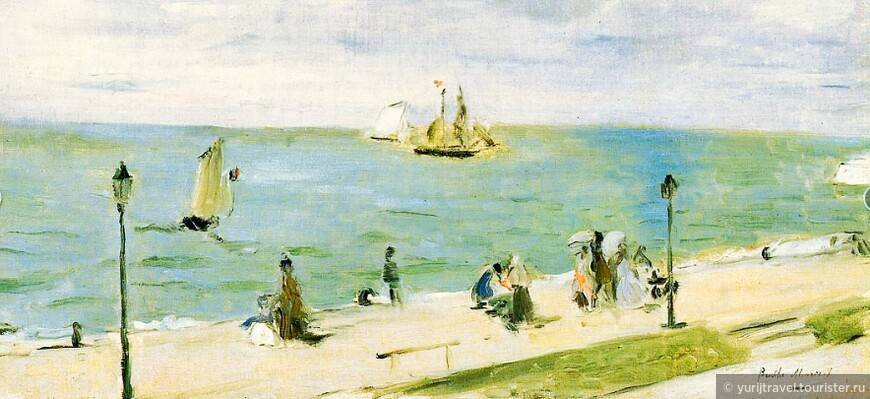 Берта Моризо,  «Пляж в Petit-Даллес«