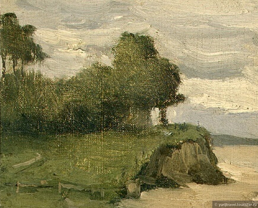  Жан-Батист-Камиль Коро – «Берег у Этрета», 1872