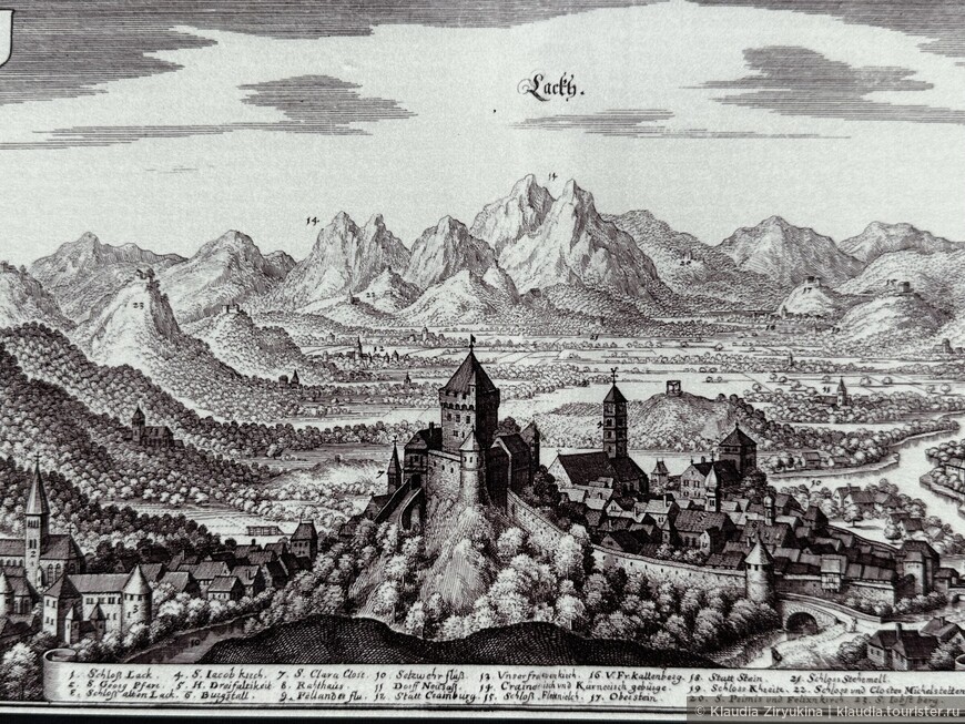 Крепость Шкофья Лока над городом