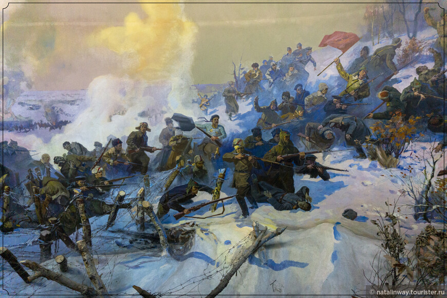 фрагмент панорамы «Волочаевская битва»