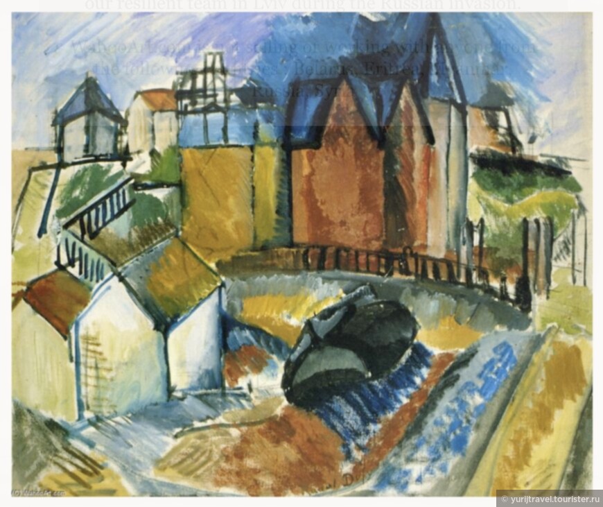 Рауль Дюки (Raoul Dufy: 1877-1953),  «Пляж года в Гавр», 1910