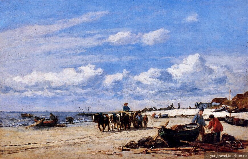 Эжен Буден - «В окрестностях Онфлер», 1857
