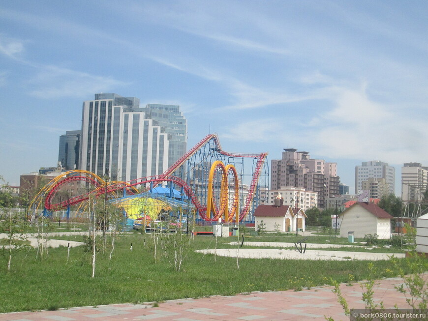 Парк с необычными для Монголии объектами