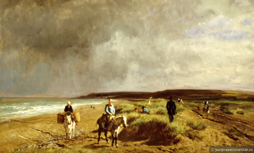 Констан Тройон. «Побережье недалеко от Виллера». 1859 г.