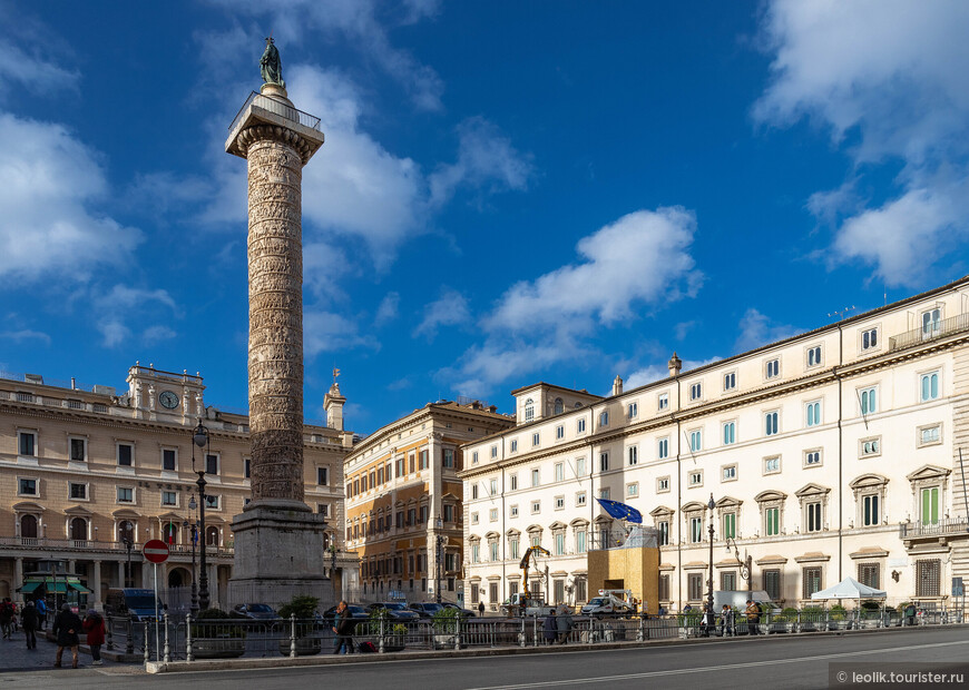 Колонна Марка Аврелия в Риме, но на колонну Траяна она очень похожа.) (Из поездки: декабрь 2022 года.)