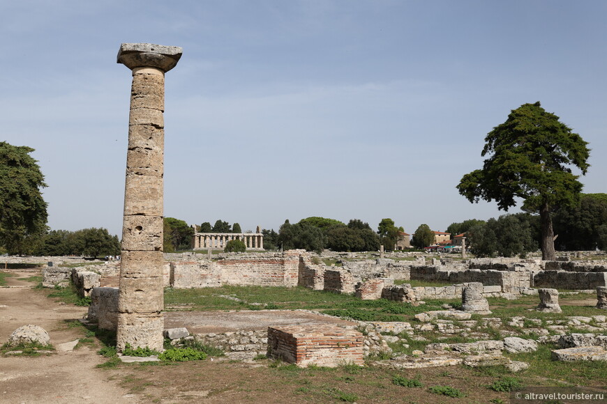 Руины римского Пестума.