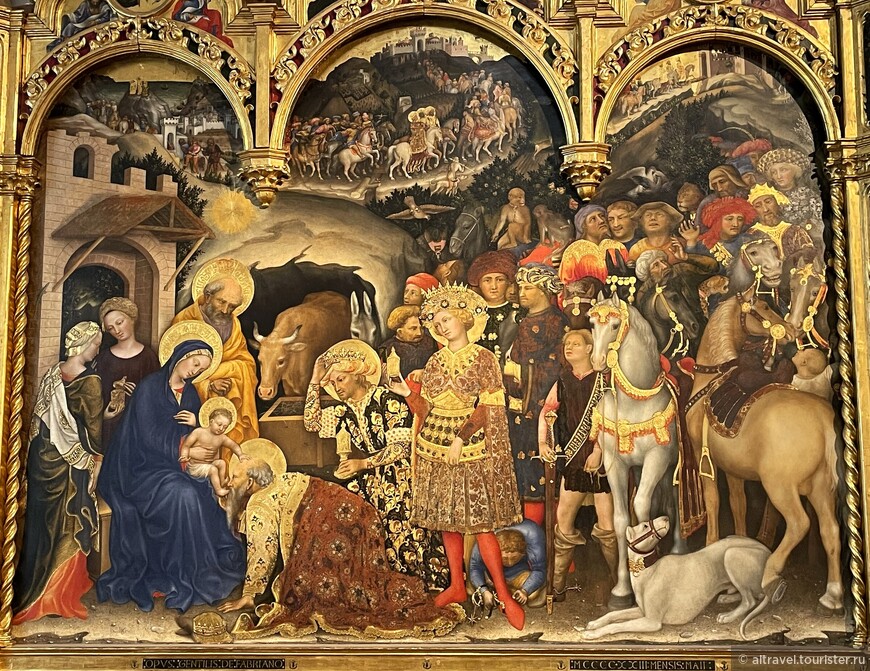 Джентиле да Фабриано. Поклонение волхвов. 1423. Галерея Уффици, Флоренция. Это одно из самых любимых наших полотен с рождественским сюжетом.