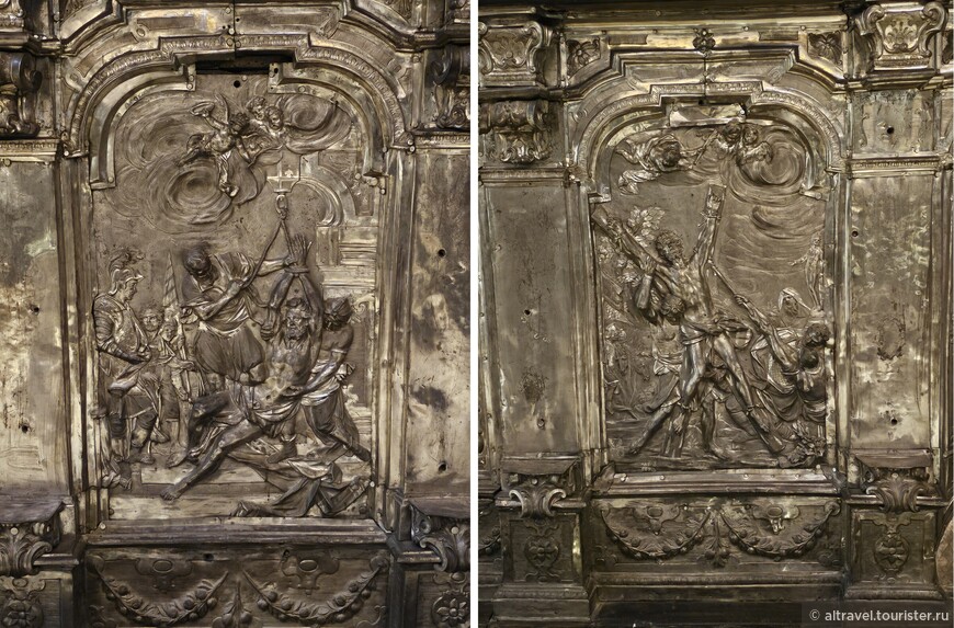 На алтаре - сцены мученичества св.Андрея.