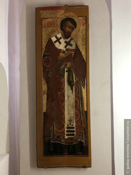 Иоанн Златоуст, икона, XVII в.