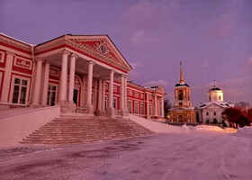Морозным вечером в Кусково