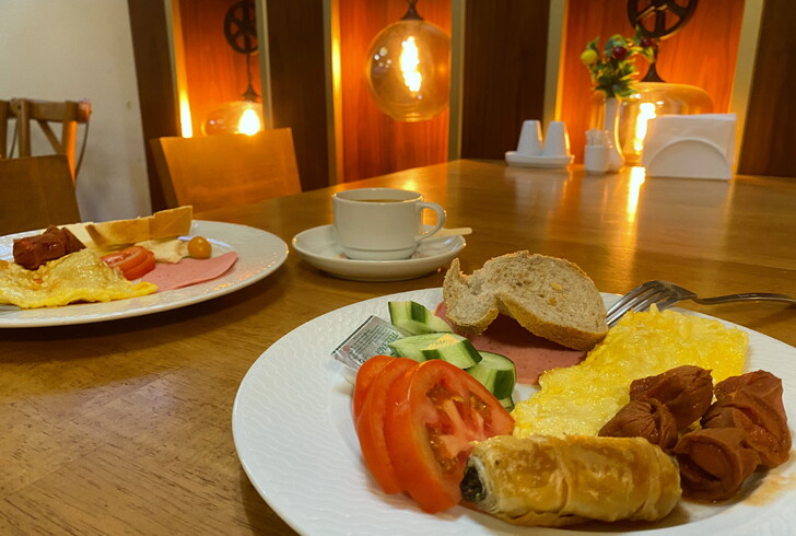 Завтрак по системе шведский стол в отеле Стамбула