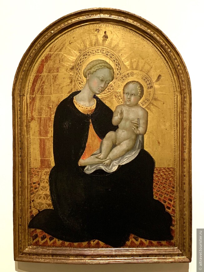 Мадонна смирения (Madonna dell'umilta). Сассетта (Стефано ди Джованни). 1435. Сассетта ( 1392-1451) - центральная фигура в сиенской живописи периода кватроченто (15-го века).