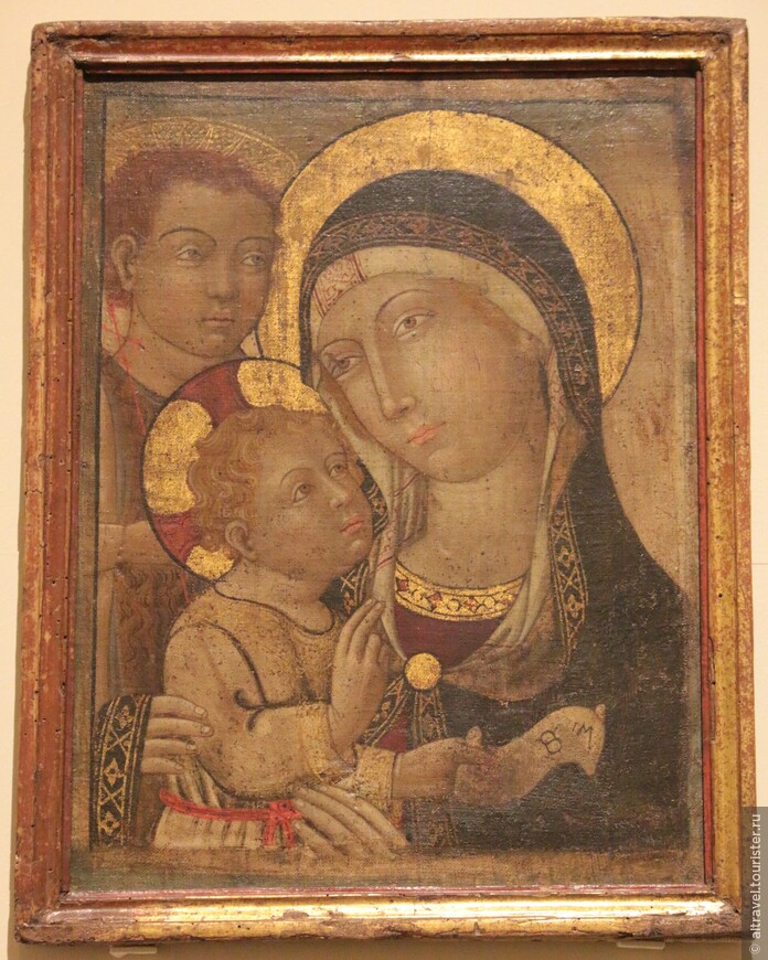 Мадонна с Младенцем и св.Иоанном. Ок.1480. Пеллегрино ди Марьяно (1425-1495). Этот художник не входит в число самых знаменитых, но разве не хороша его Мадонна?