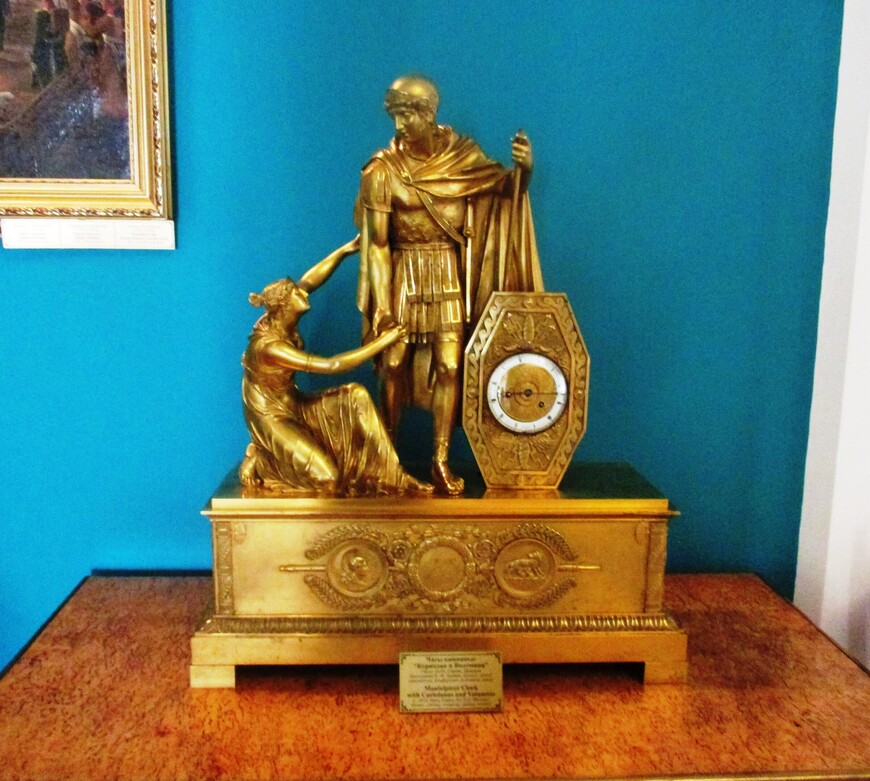 Каминные часы Кориолан и Волумния. 1810-е годы, Париж