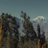 Пик Аконкагуа в одноименной долине - самая высокая вершина Анд над виноградной долиной