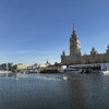 Обзорная экскурсия по Москве.Сталинская высотка гостиница Украина и причал с яхтами