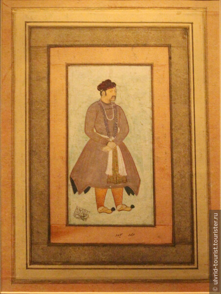 Манохар. Портрет Императора Акбара. Конец XVI века.