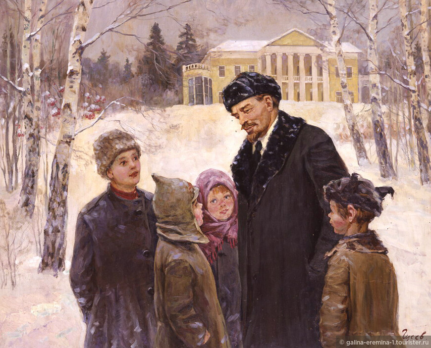 Ленин с детьми в Горках, художник Гусев В.
