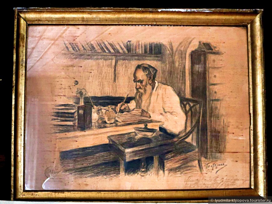 Л.О. Пастернак. Портрет Льва Толстого. 1908