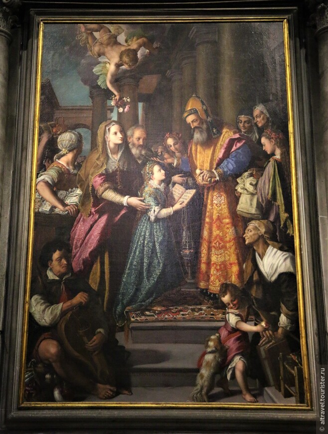 Алессандро Аллори (Бронзино). Введение Марии во храм. 1598. Алессандро Аллори был одним из основных и самых плодовитых живописцев Медичи - правящей семьи Флоренции. Яркий представитель маньеризма.