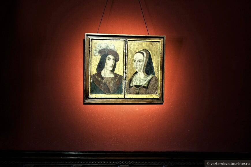  
Портреты Карла VIII и Анны Бретонской.
