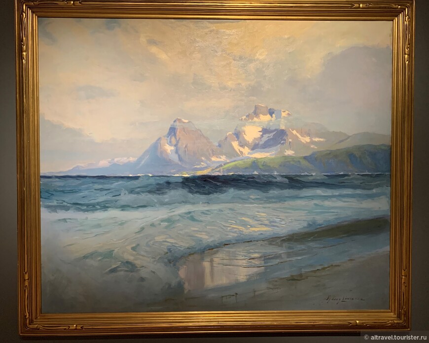 Сидней Лоуренс. Без названия, без даты. Лоуренс нарисовал множество мест Аляски за время своей долгой и плодотворной карьеры.