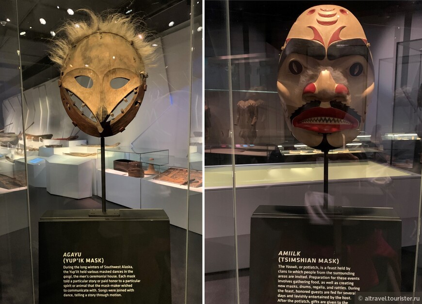 Церемониальные индейские маски.