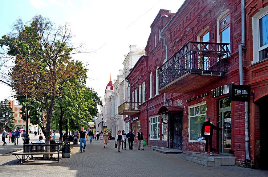 Пешеходная улица в Челябинске
