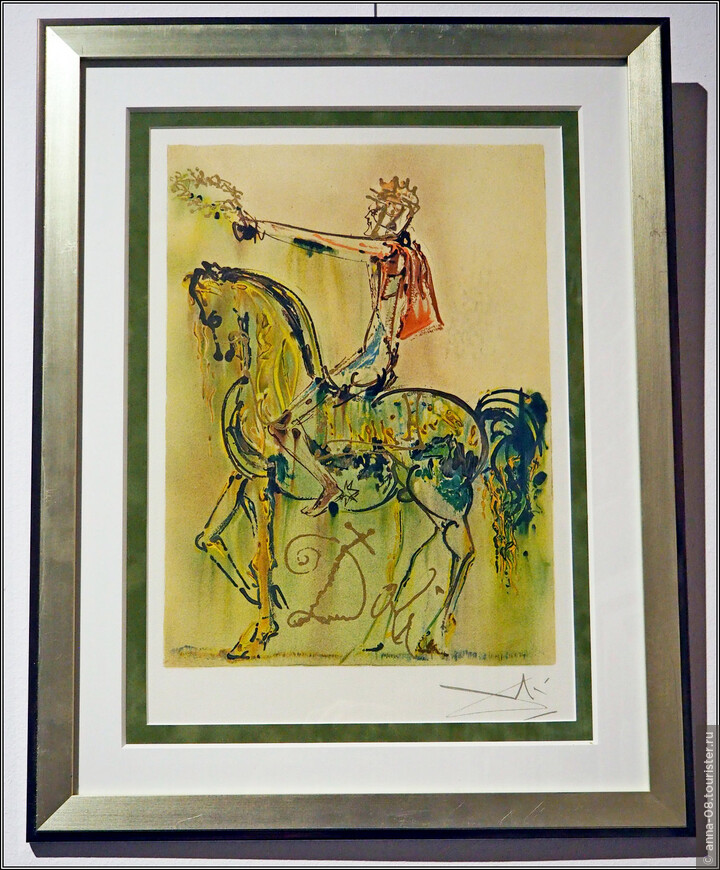 Сальвадор Дали «Римский всадник» Серия «Далинианские лошади», 1983 Литография, бумага ручной работы