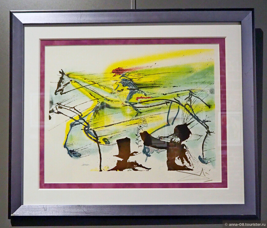 Сальвадор Дали «Беговая лошадь» Серия «Далинианские лошади», 1983 Литография, бумага ручной работы