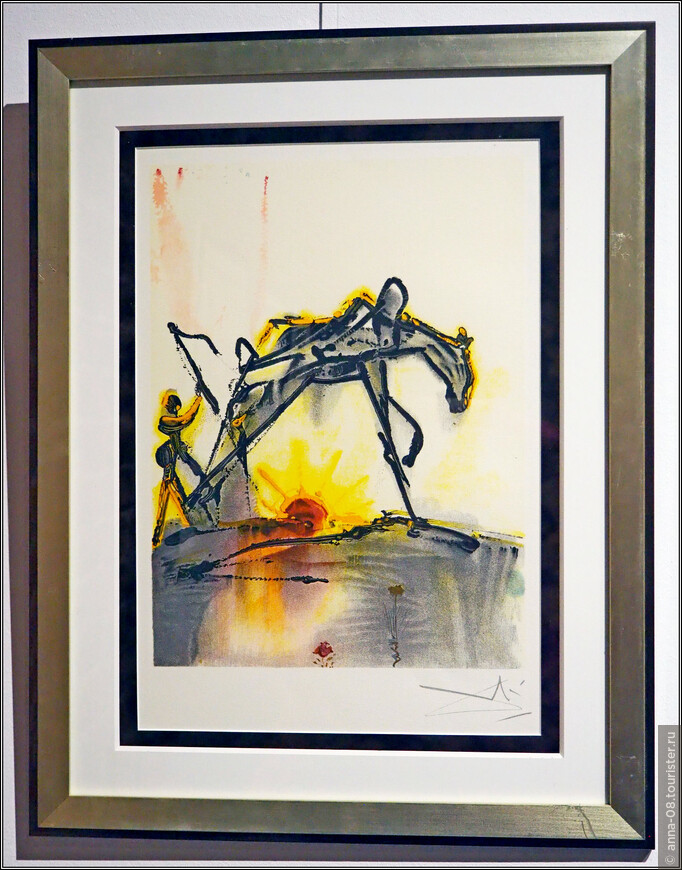 Сальвадор Дали «Тягловая лошадь» Серия «Далинианские лошади», 1983 Литография, бумага ручной работы