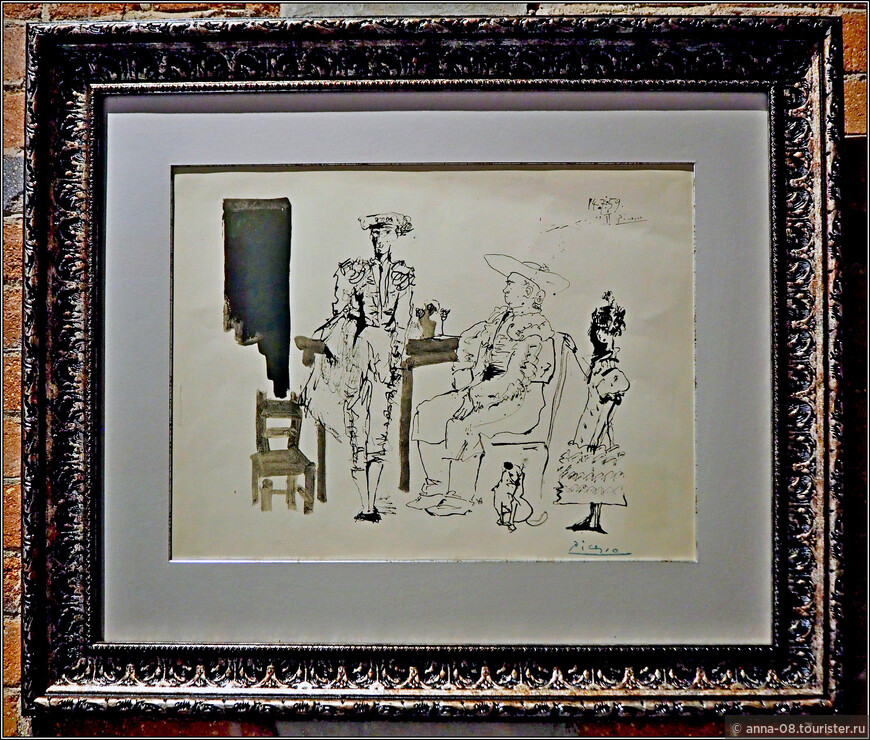 Пабло Пикассо «Два пикадора и женщина», 1975