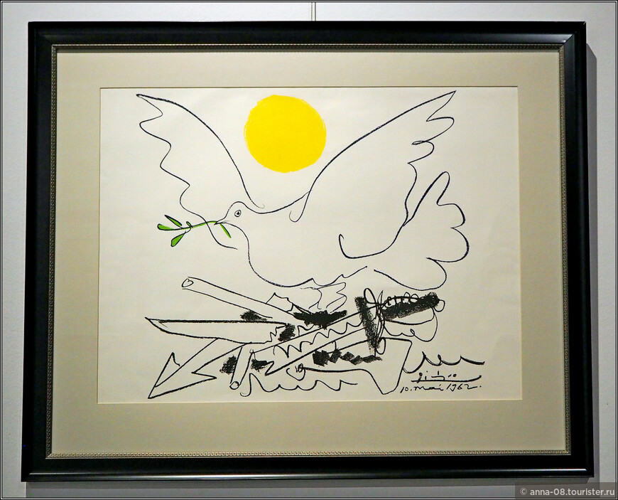 Пабло Пикассо «Голубь мира», 1962 Офорт, бумага ручной работы