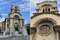 Экстерьер церкви украшен колонами, цветочными переплетениями, розетками. Декор на фасаде - копия самых красивых украшений сербских монастырей.