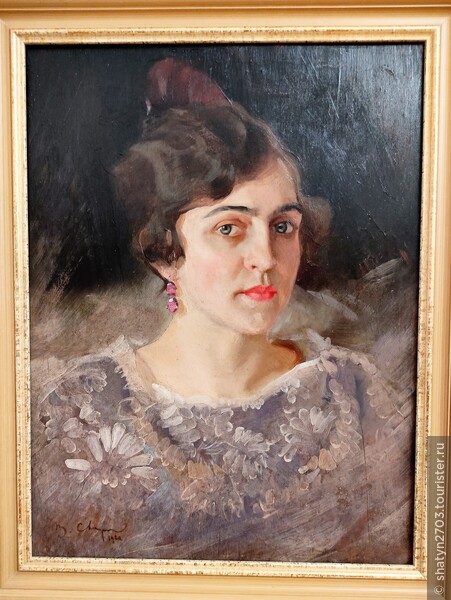 В.С. Сварог. Портрет неизвестной. 1920 год, фанера, масло.