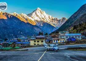 Lukla is regarded as the beginning point for hikes to Mount Everest Base Camp, and the airport is well-known.