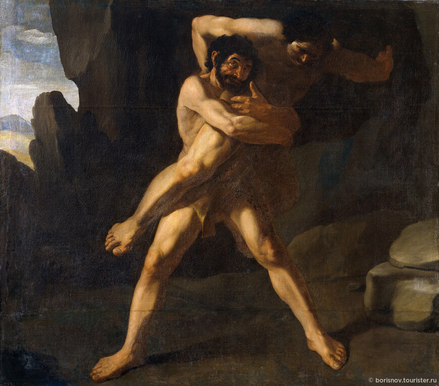 Геракл, сражающийся с Антеем (1634 г.), Франсиско де Сурбаран