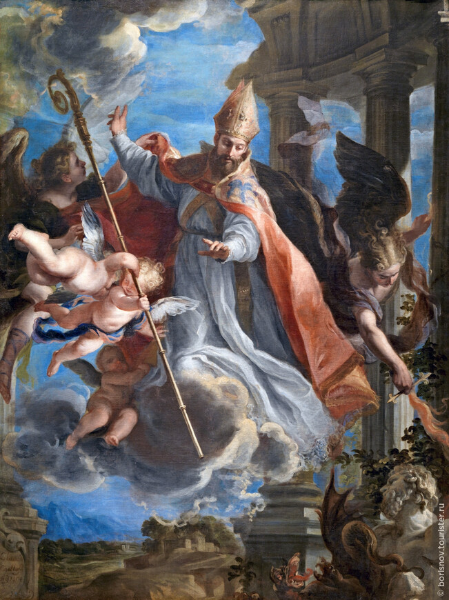 Триумф святого Августина, Клаудио Коэльо, 1664