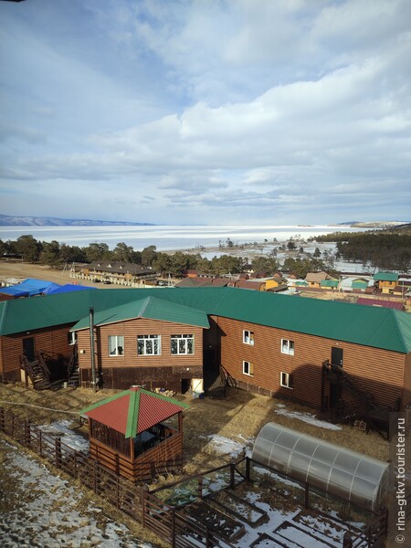 Вид из нашего окна на Байкал