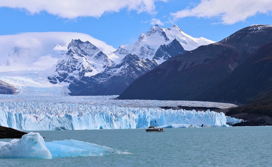 Ледник Спегаццини в Национальном парке Ледников.