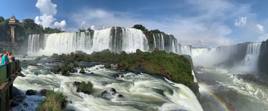 На бразильской стороне водопадов Игуасу.