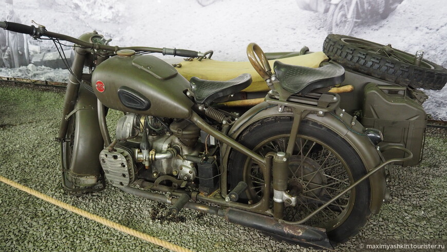 Тяжелый армейский мотоцикл М-72, 1941 г., СССР