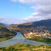 Вид на Мцхету и слияние рек Куры и Арагви