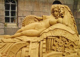 Фестиваль песчаных скульптур в Петербурге.
