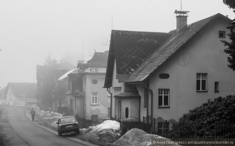 Чехия. Zásada в тумане