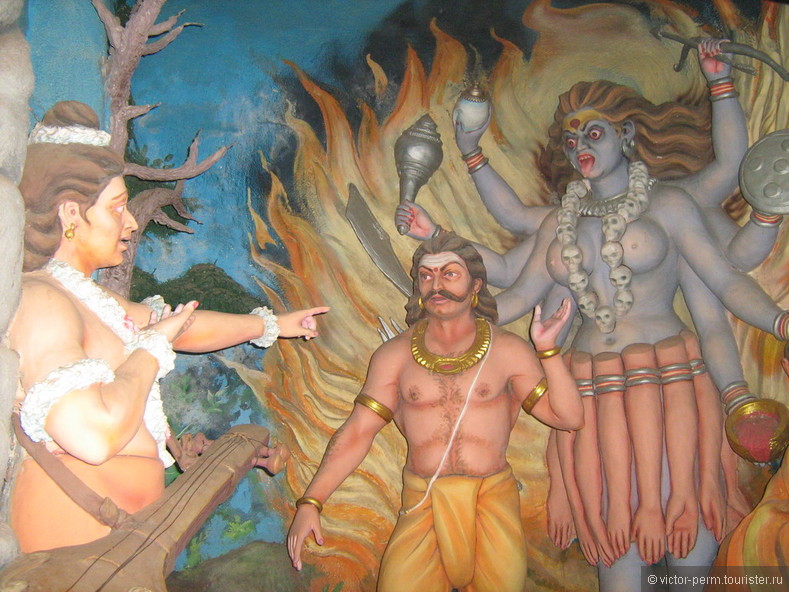 Гокарнская легенда внутри статуи Шивы