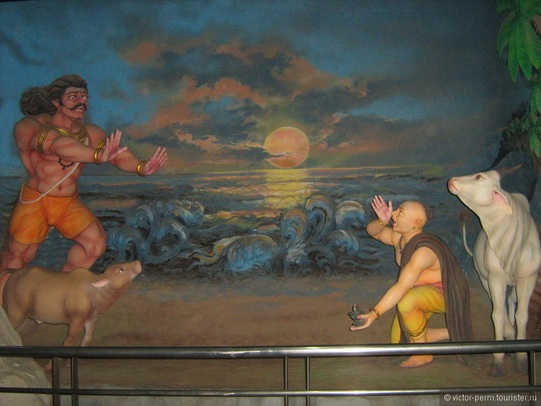 Гокарнская легенда внутри статуи Шивы